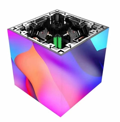P3.91 Noleggio palco LED Display 500x500mm 3840Hz videowall con cubo curvo